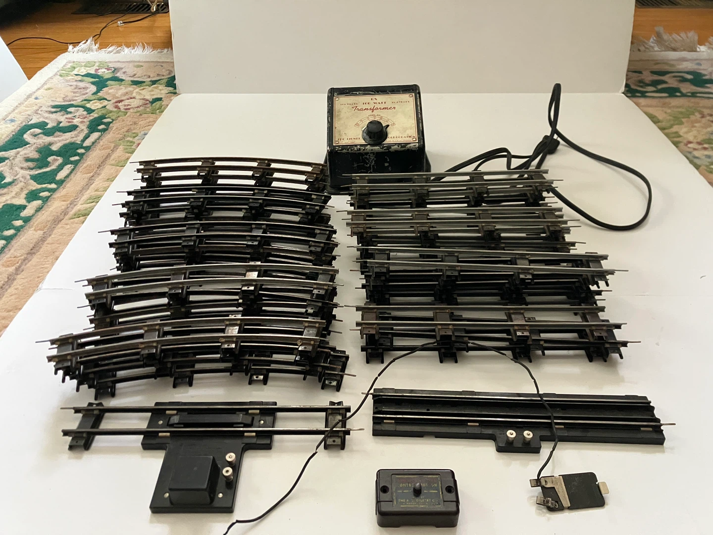 Vintage  Train Tracks & Transformer