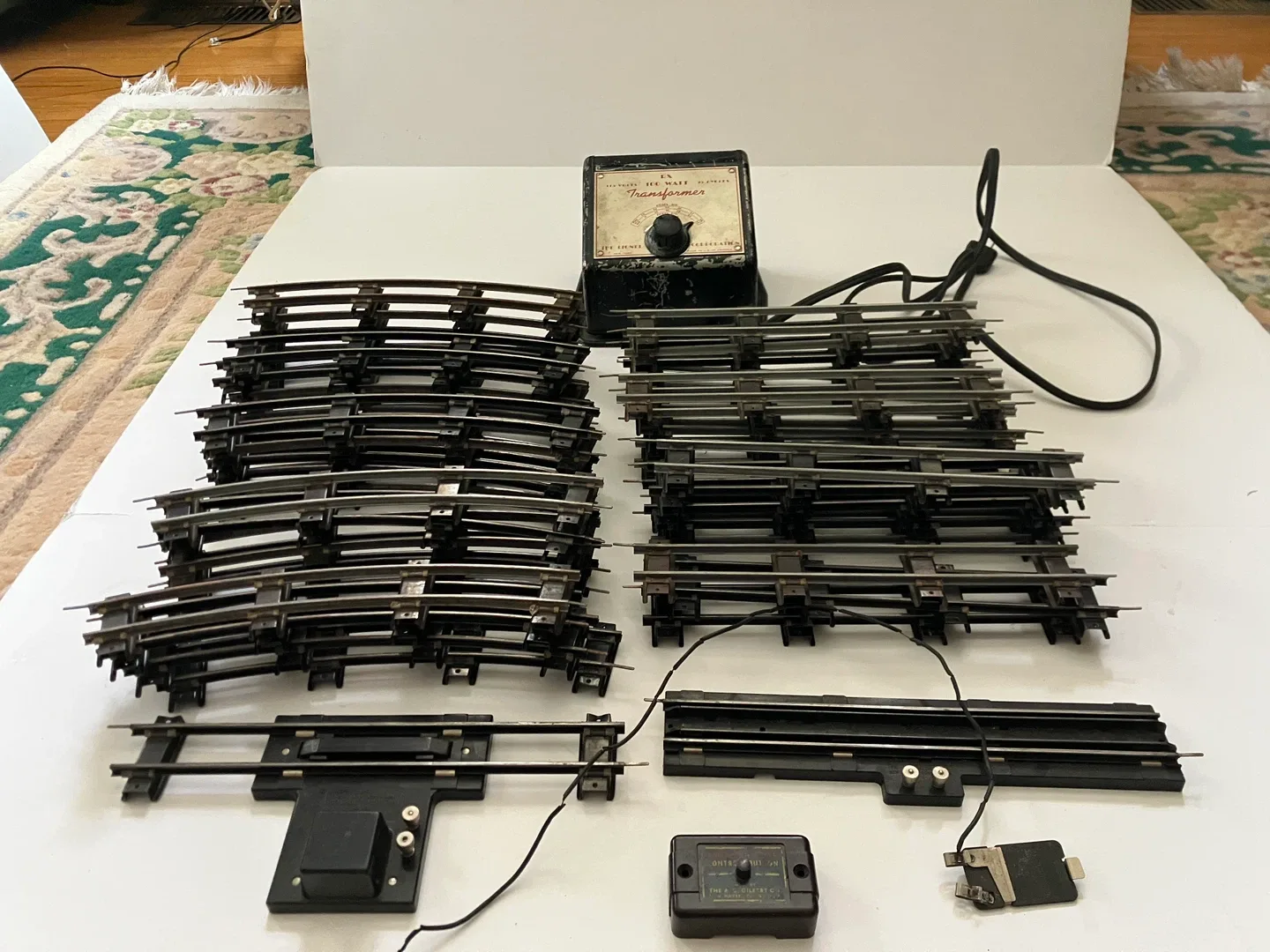 Vintage Lionel Train Tracks & Transformer