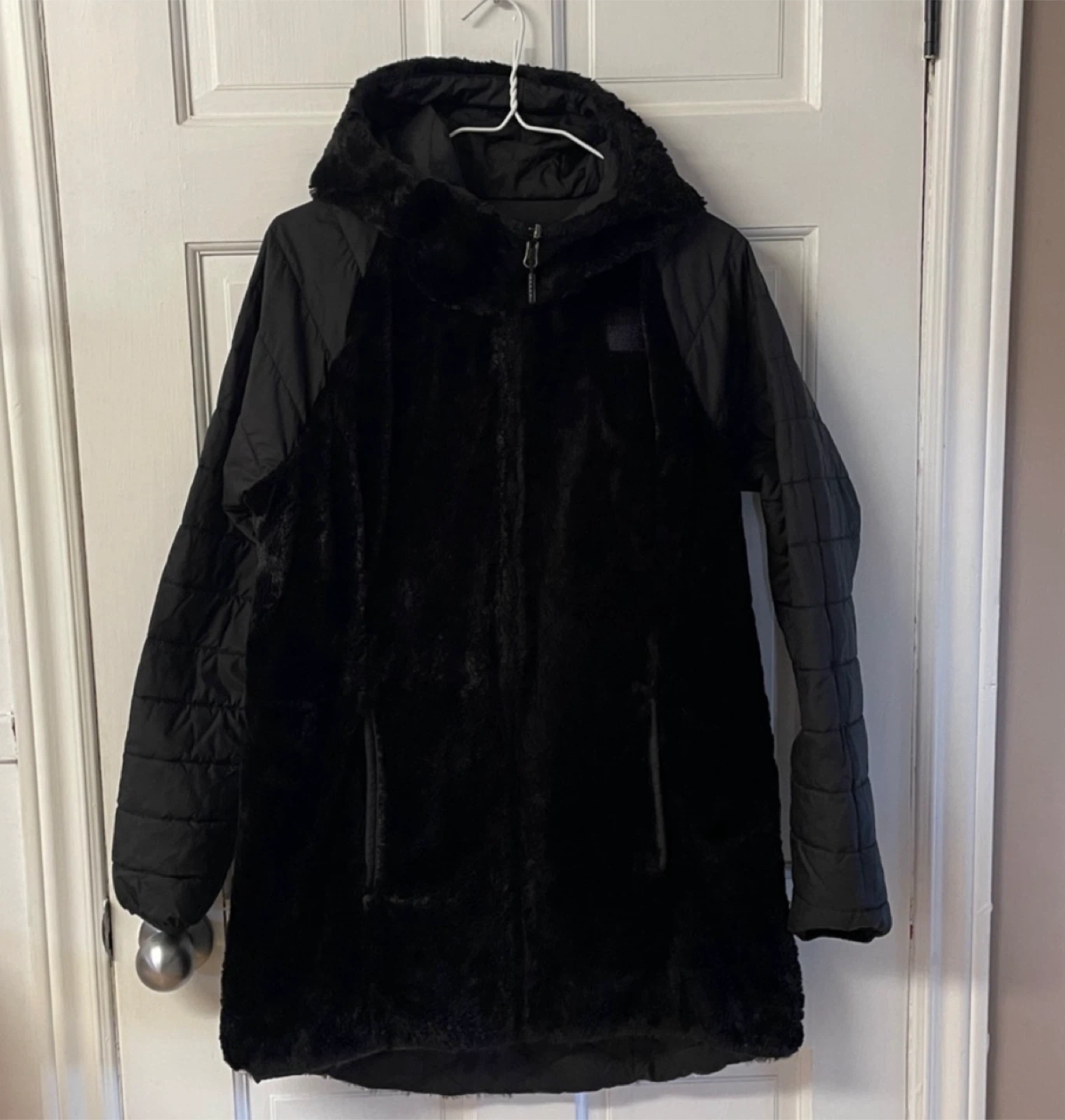 The North Face Black Quilted Reversible Winter Jacket - photo 2