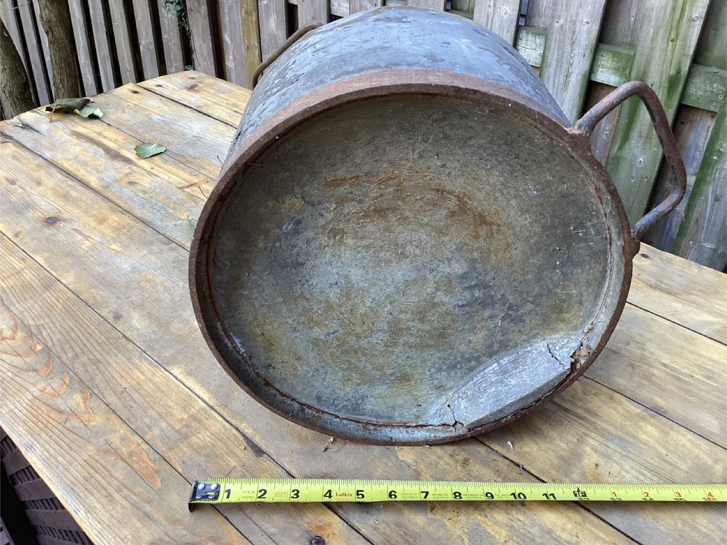 Antique Copper Milk Pail/Jug Brass Top Ring ! image indicator(7)