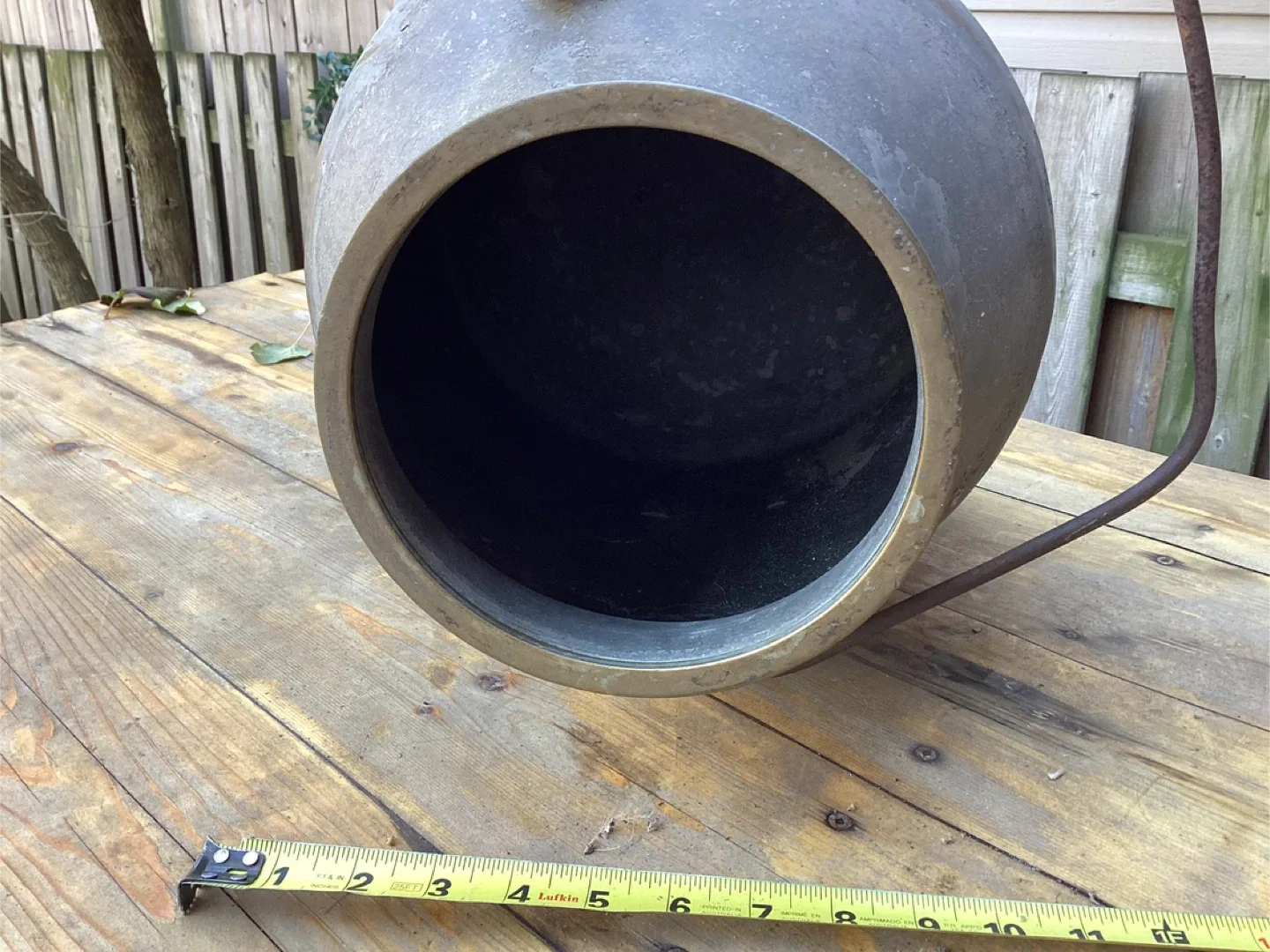 Antique Copper Milk Pail/Jug Brass Top Ring ! image indicator(8)