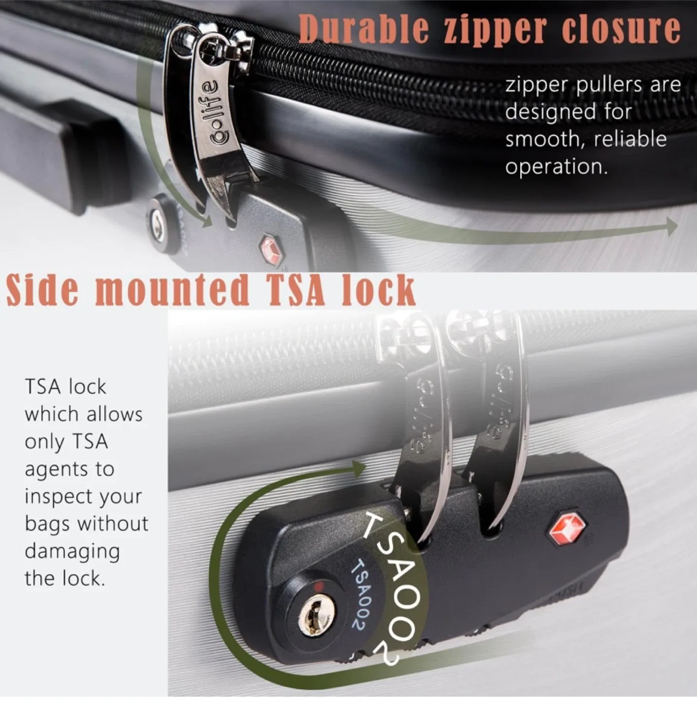 New Coolife Luggage Suitcase 20” and 24” image indicator(6)