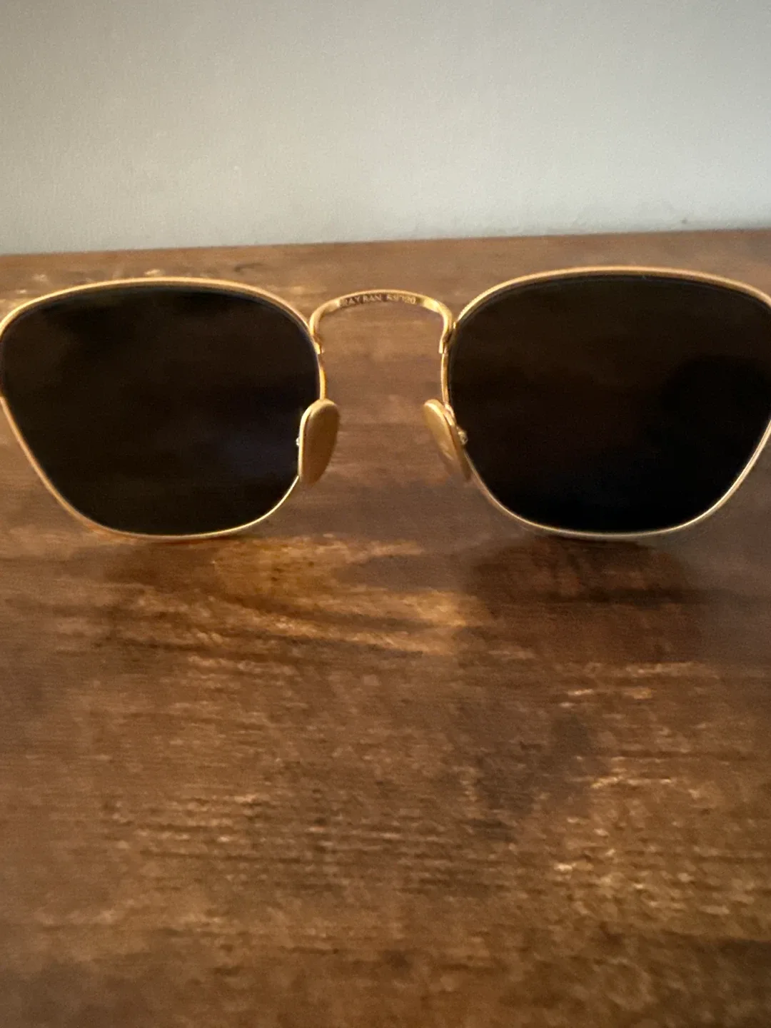Ray-Ban (Frank Titanium) Sunglasses - Gold Frame and Polarized image indicator(5)