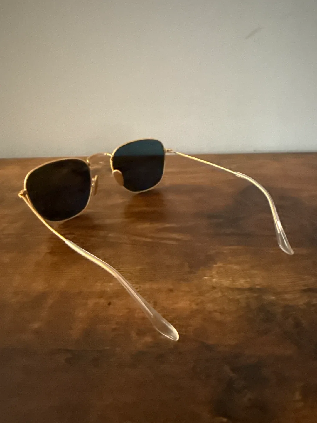 Ray-Ban (Frank Titanium) Sunglasses - Gold Frame and Polarized image indicator(4)