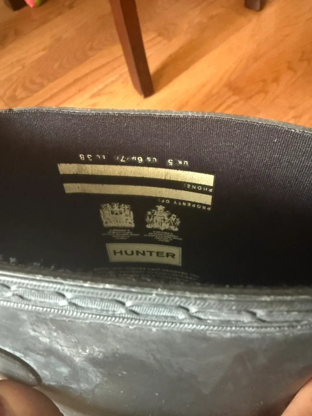 Hunter boots size 7 image indicator(2)