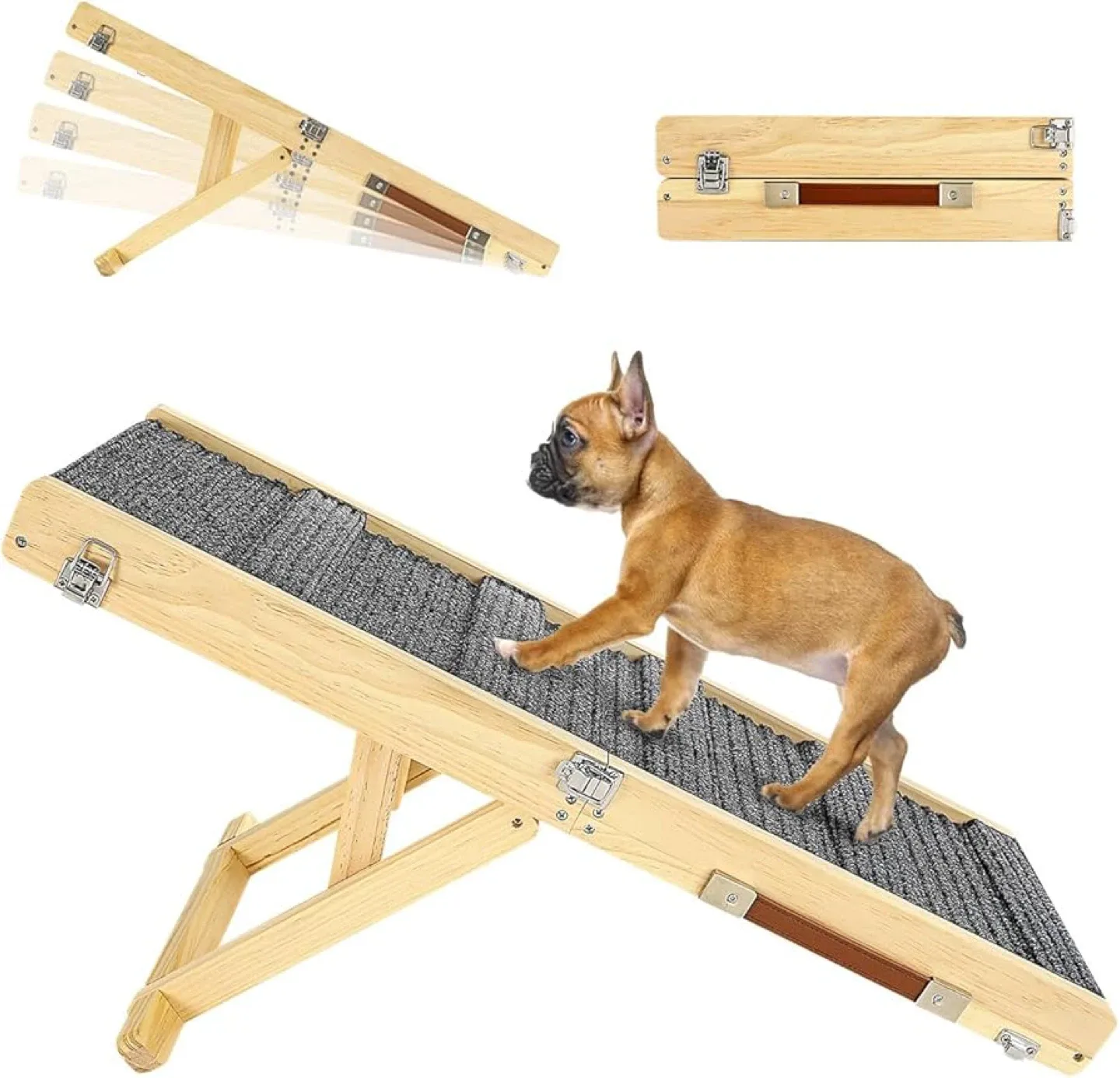 Folding Wooden Pet Ramp - Portable Dog/Cat Ramp image indicator(5)