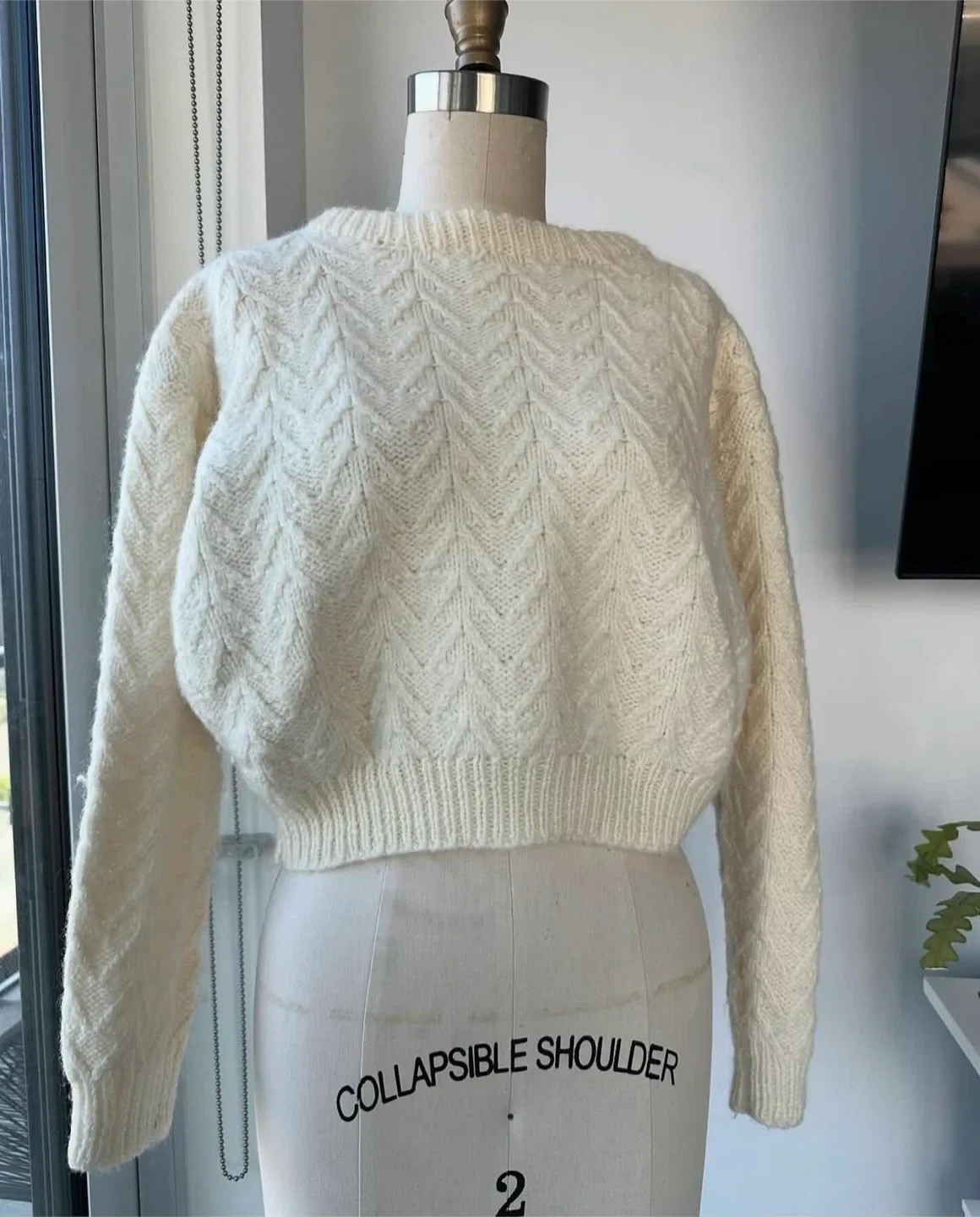 Handmade knit sweater size small