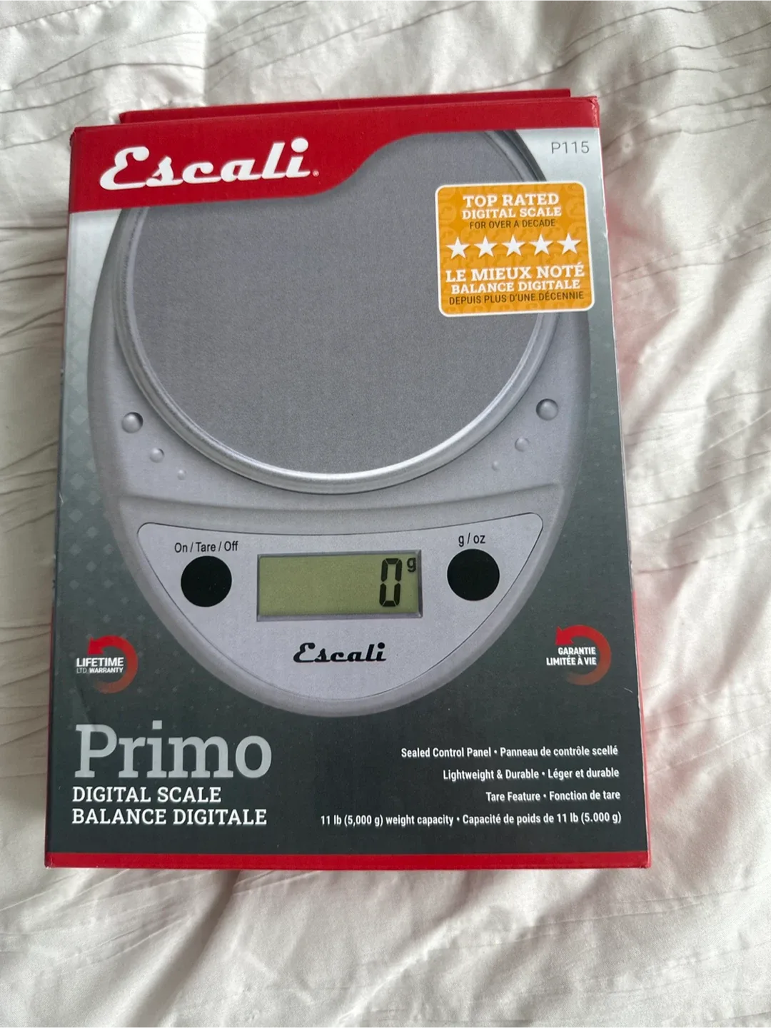 Escali Primo Digital Kitchen Scale - New in Box!