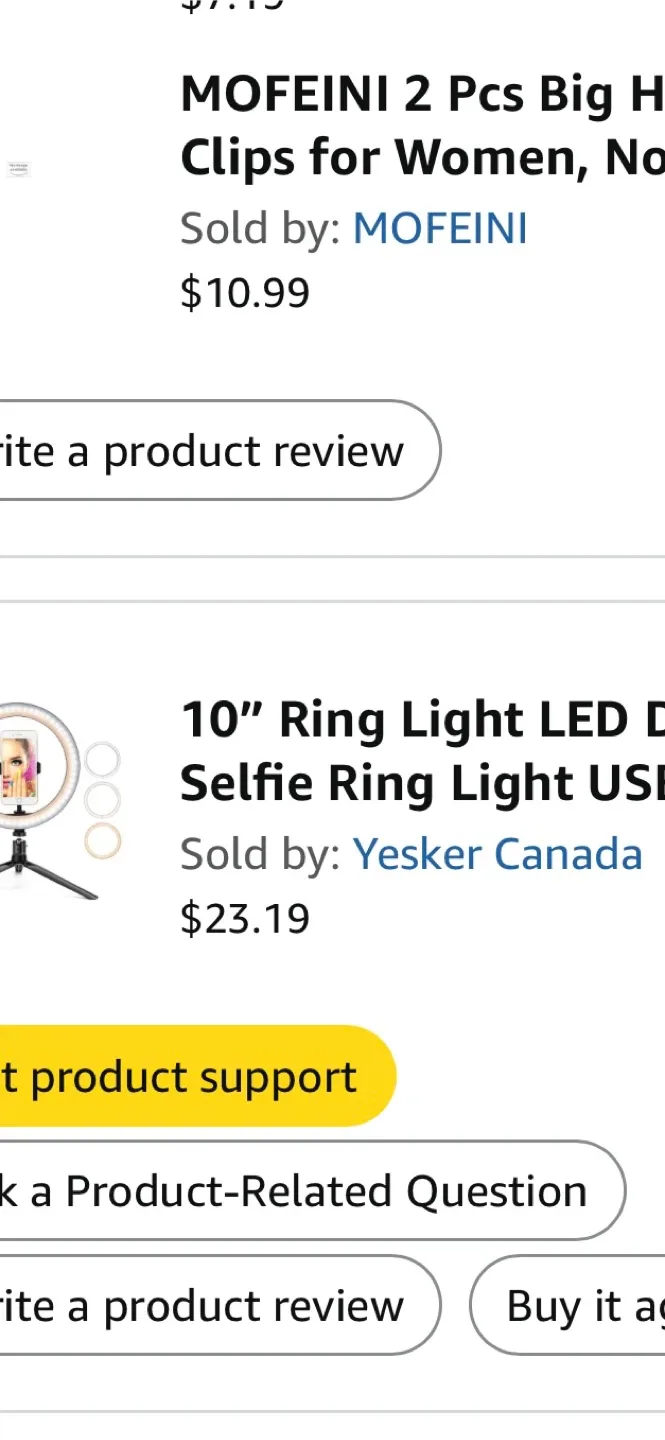 Yesker Ring Light with Tripod Stand image indicator(7)
