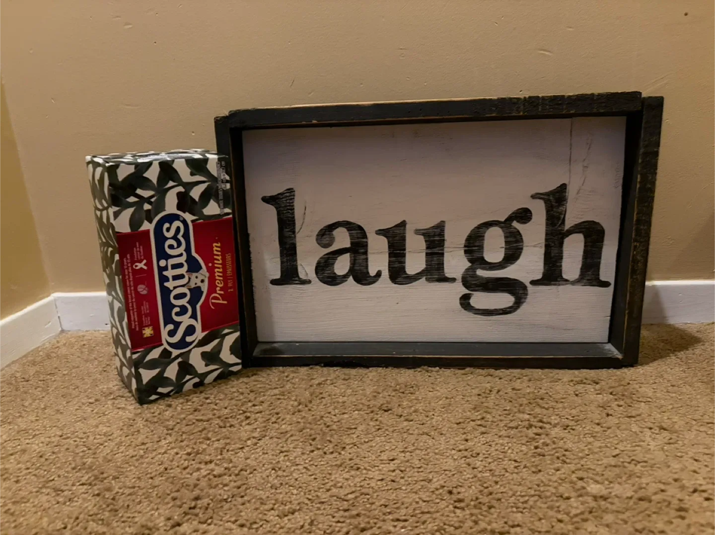 Laugh Wooden Sign image indicator(2)
