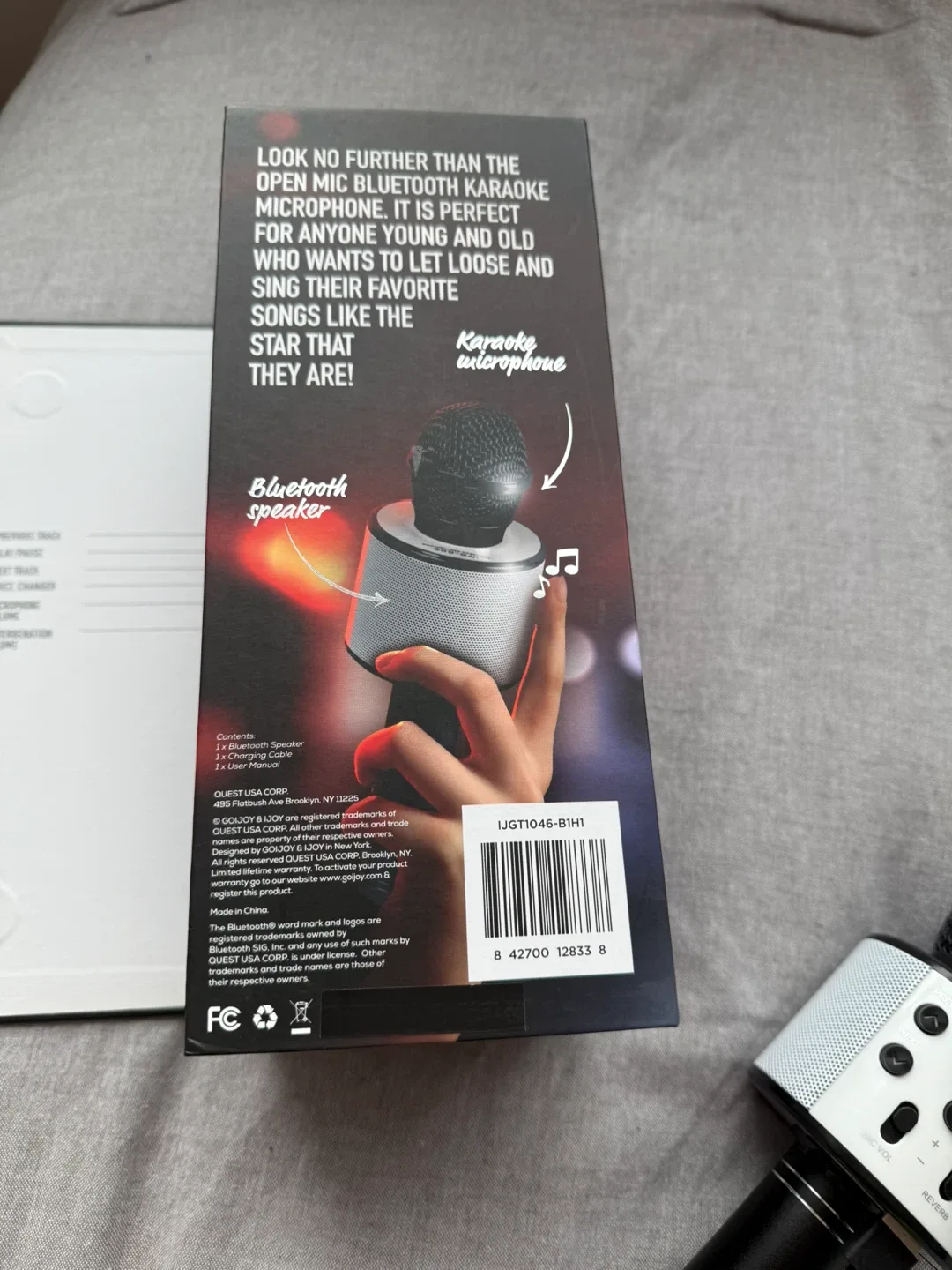 iJoy Open Mic Bluetooth Karaoke Microphone