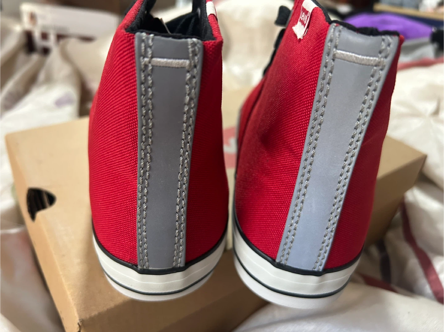 Levi's Hamilton Energy Red/Black Sneakers - Size 8.5 - photo 5