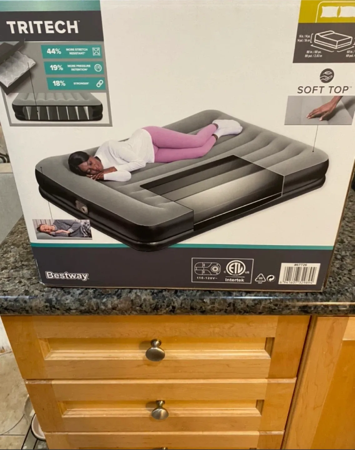 Bestway Tritech Air Mattress - Soft Top