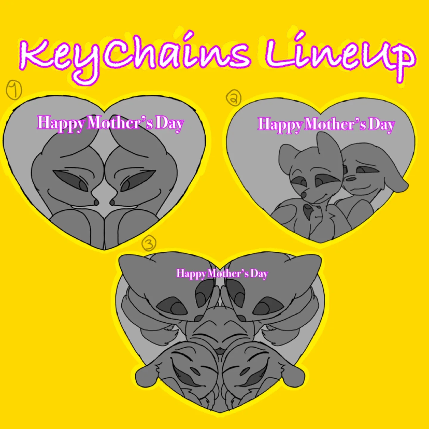 PARENTAL HOLIDAY KEYCHAINS