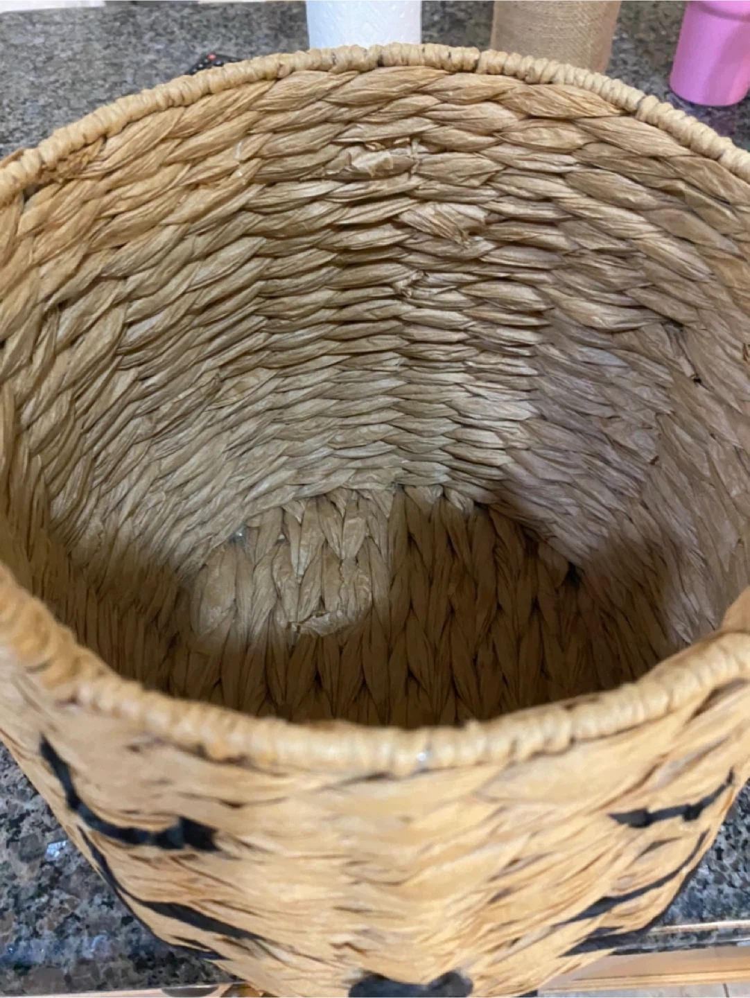 Cute Cat Design Woven Basket - photo 2