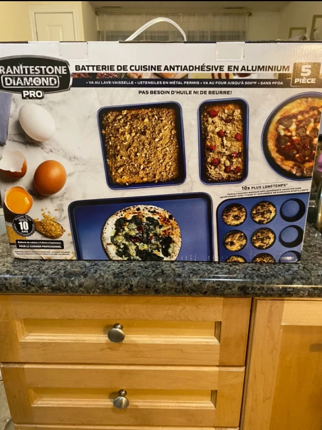 Granitestone Diamond Pro 5-Piece Bakeware Set - New