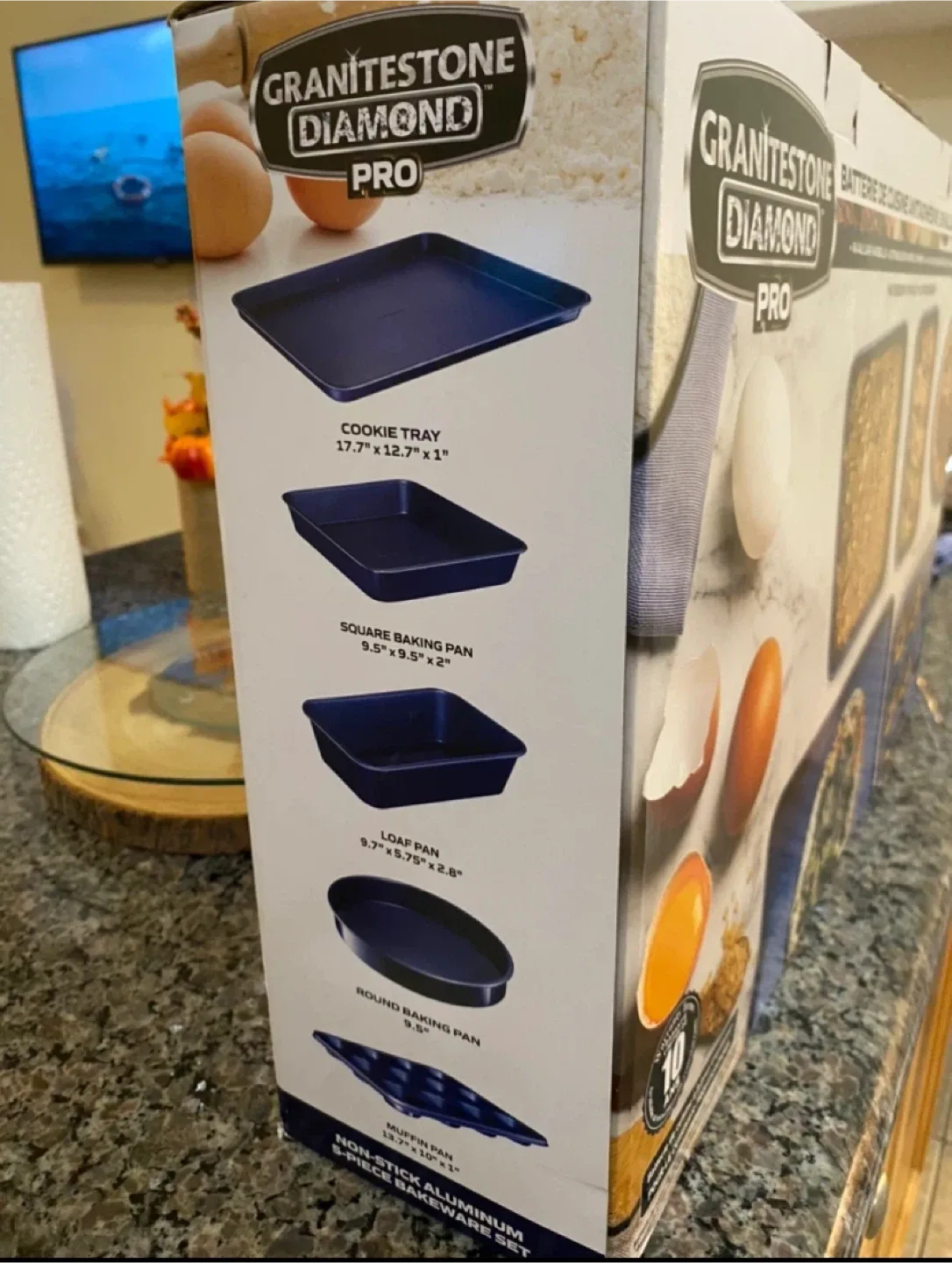 Granitestone Diamond Pro 5-Piece Bakeware Set - New image indicator(2)