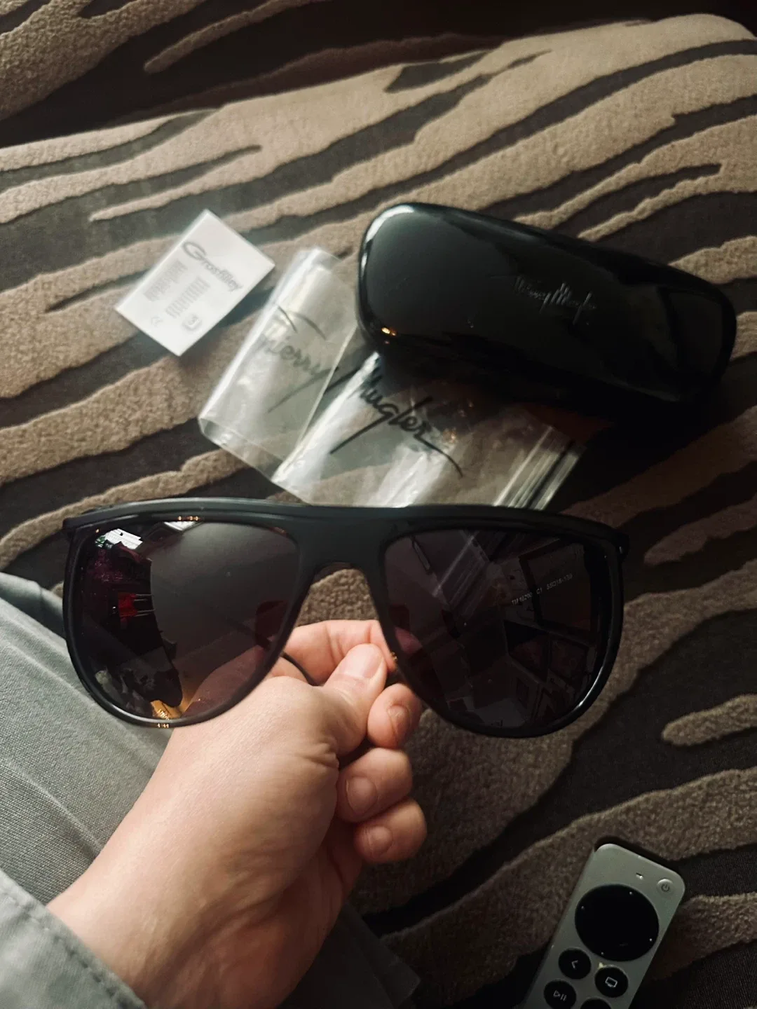 Mugler Sunglasses grey/blue lens €300 never worn