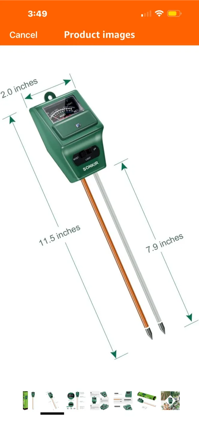 Sonkir MS02 Soil pH Meter - Garden Tool image indicator(3)