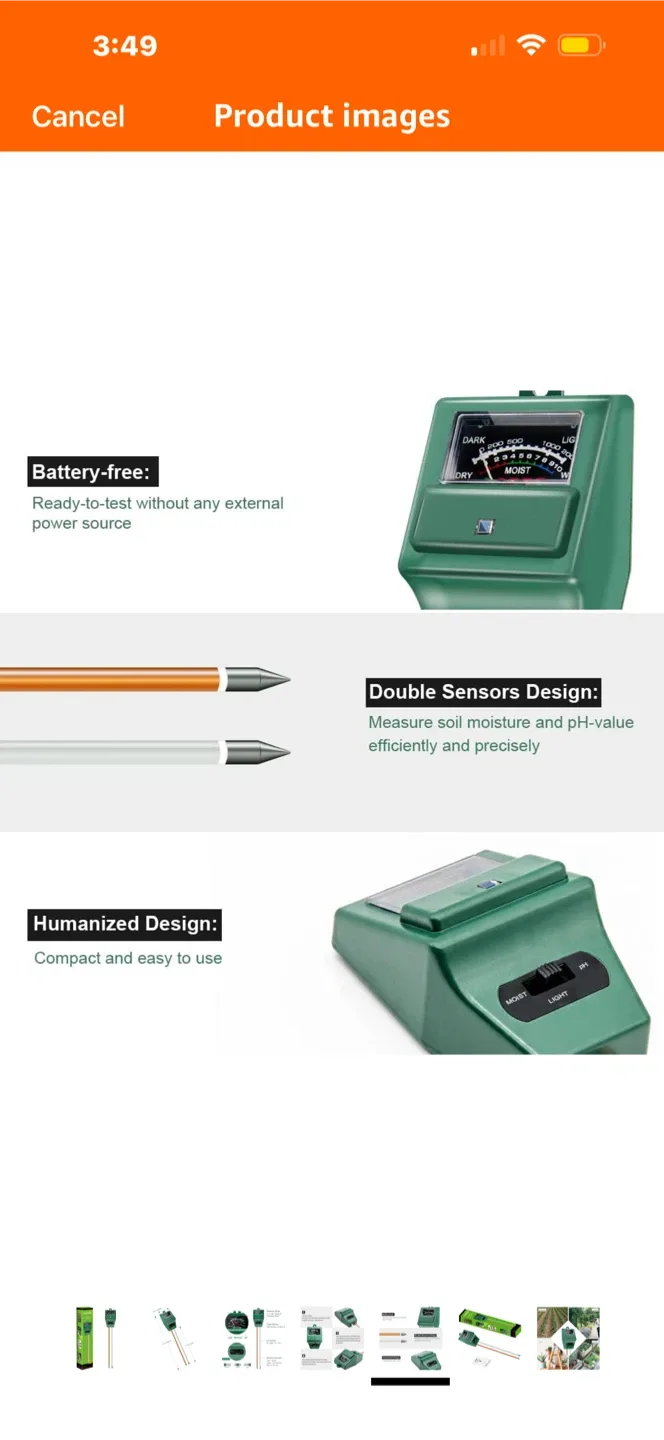 Sonkir MS02 Soil pH Meter - Garden Tool image indicator(4)