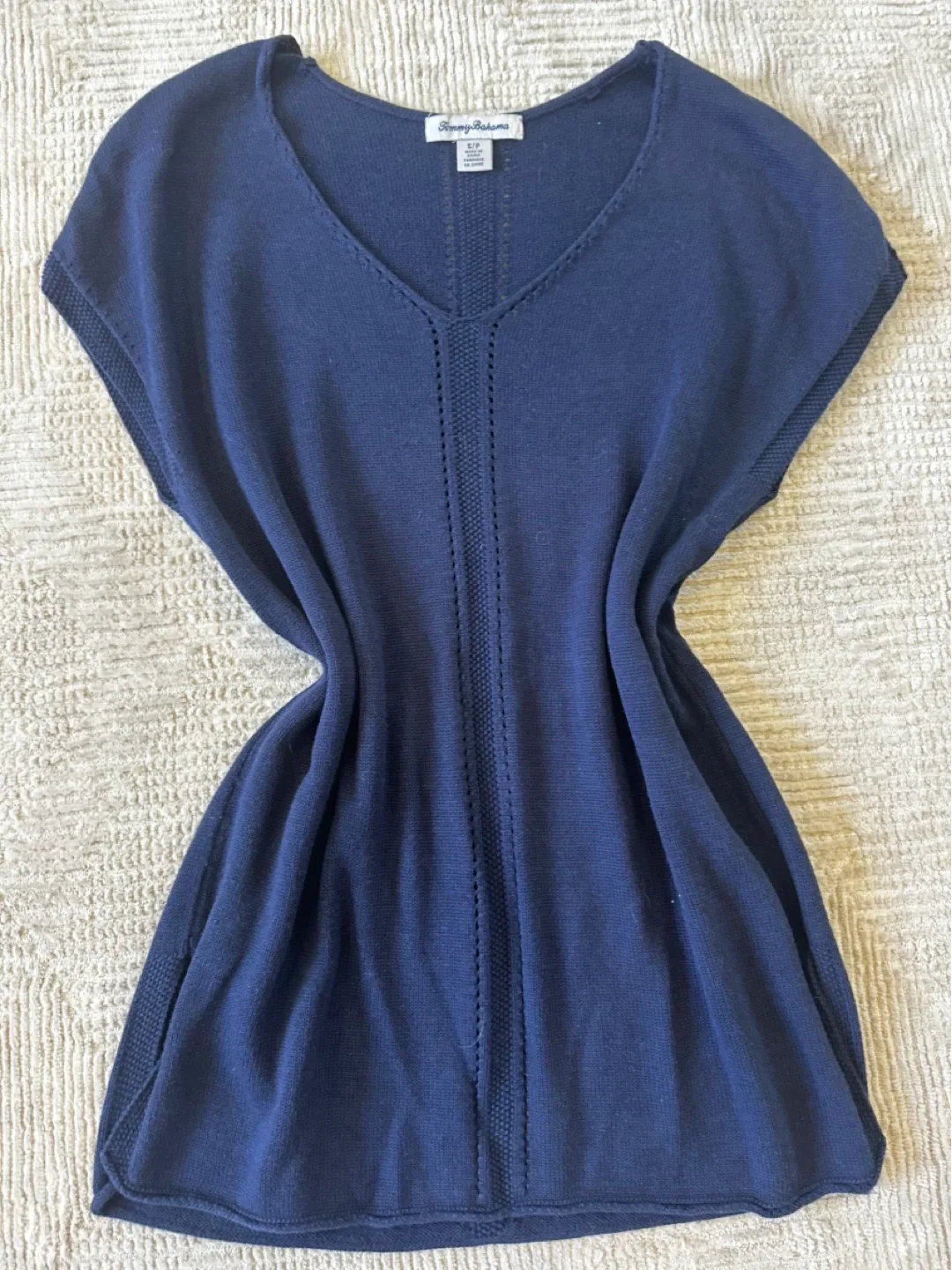 Tommy Bahama Knit Top - Size S - Navy Blue