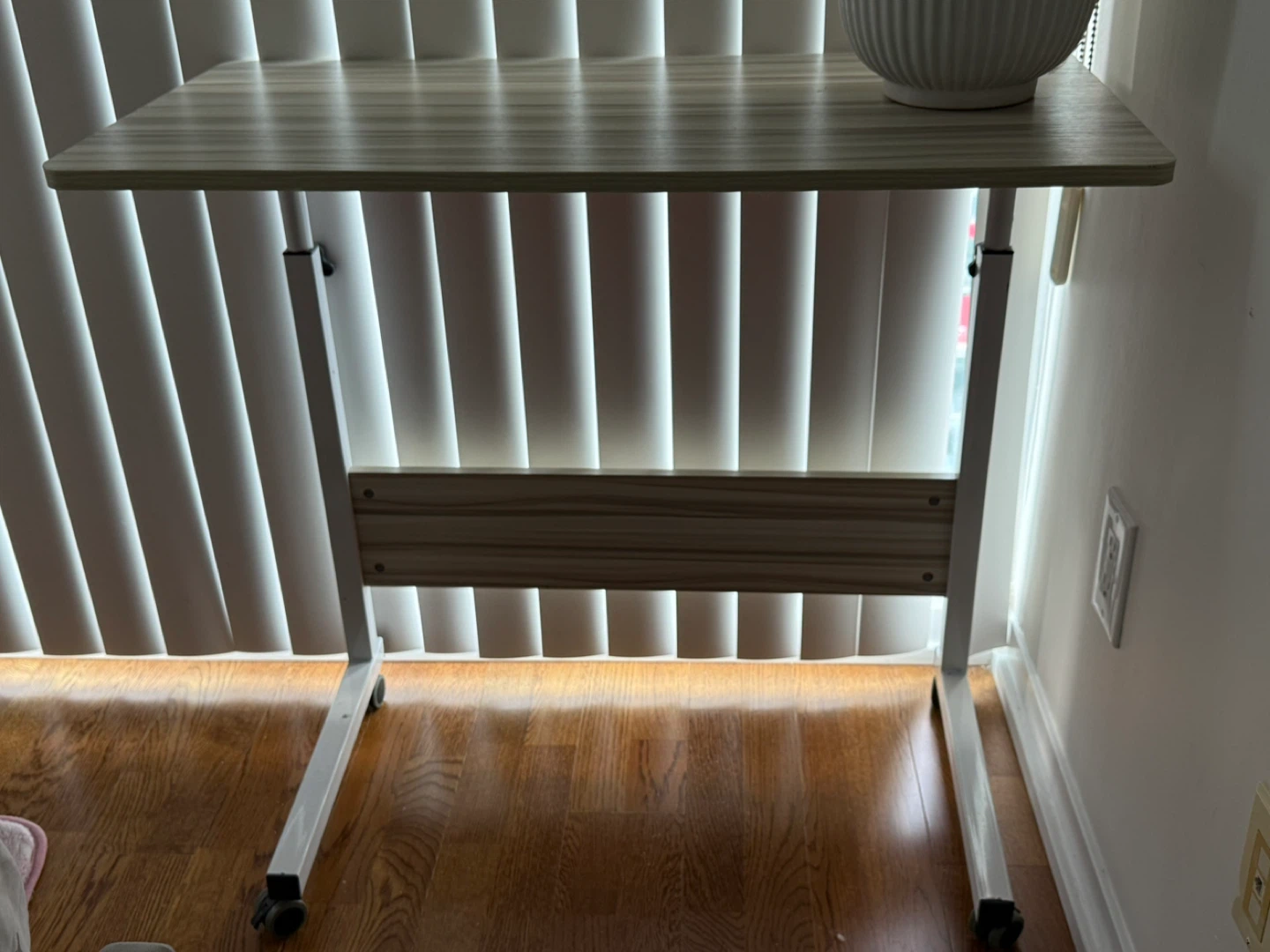 Adjustable Height Rolling Desk