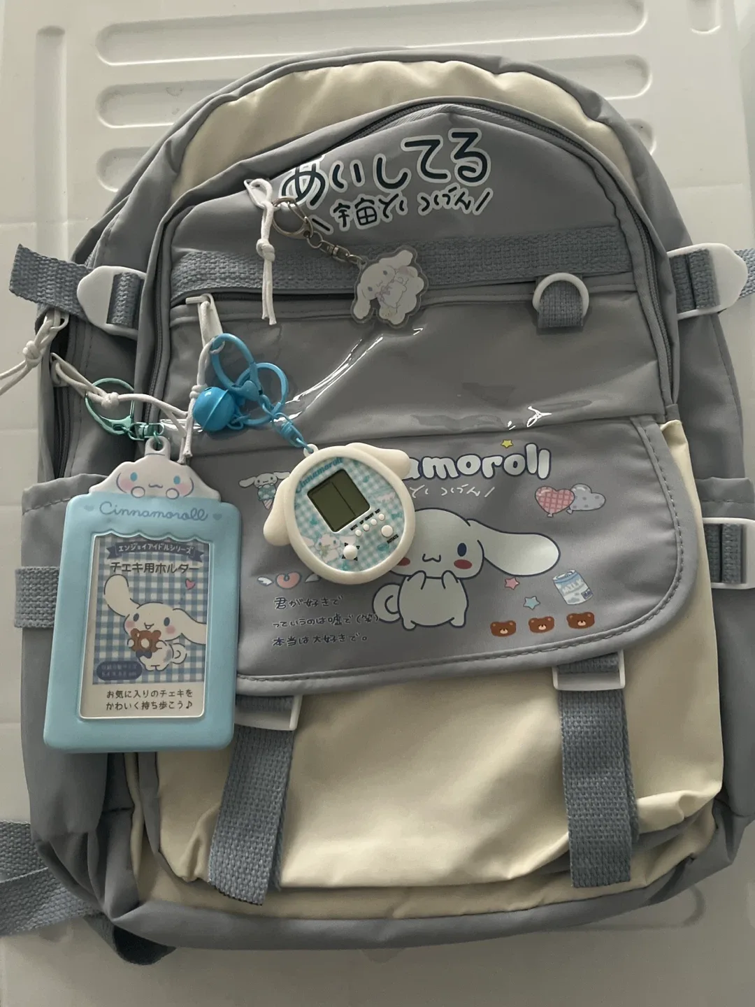 Cinnamoroll Backpack - Grey & White image indicator(5)
