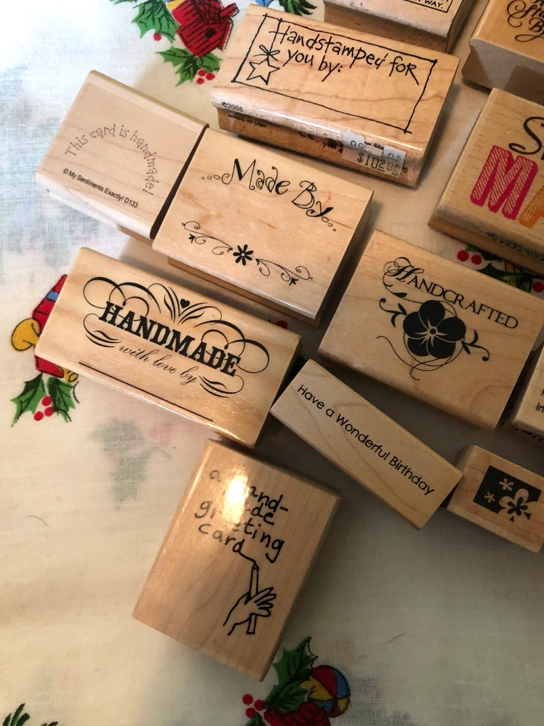 Wooden stamps image indicator(2)