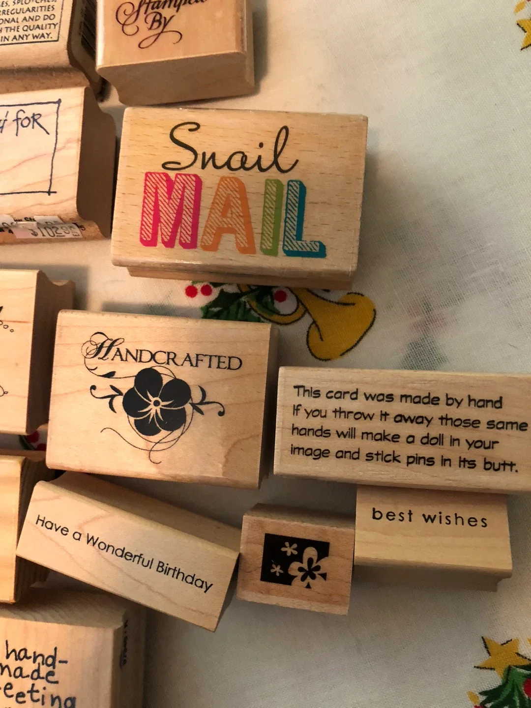 Wooden stamps image indicator(5)