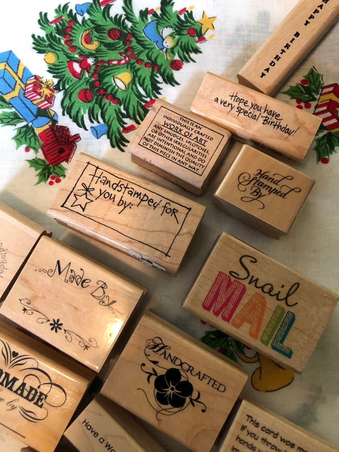 Wooden stamps