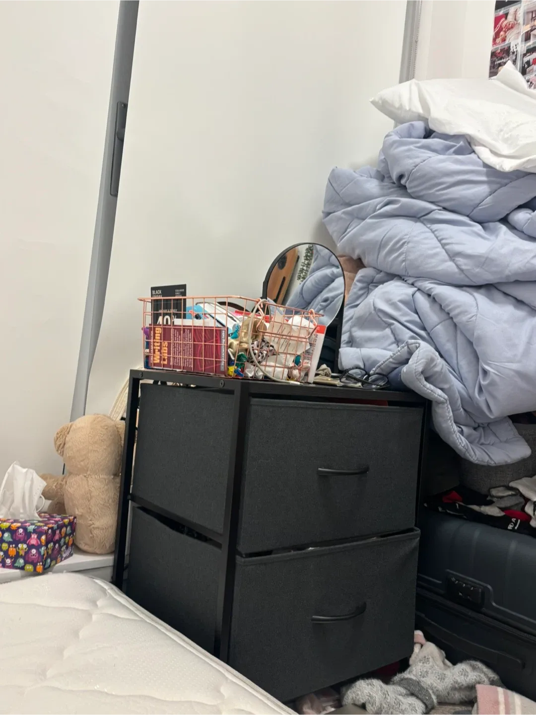 Black 2-Drawer Storage Unit image indicator(2)