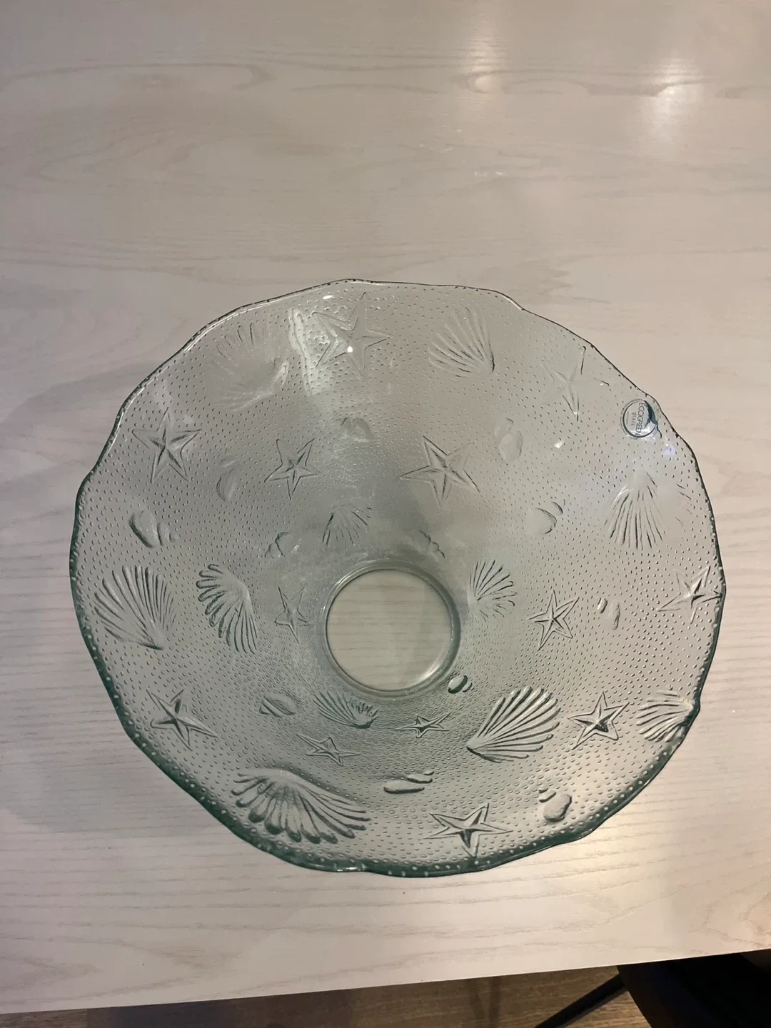 Glass serving bowl , about 9 inches tall image indicator(3)