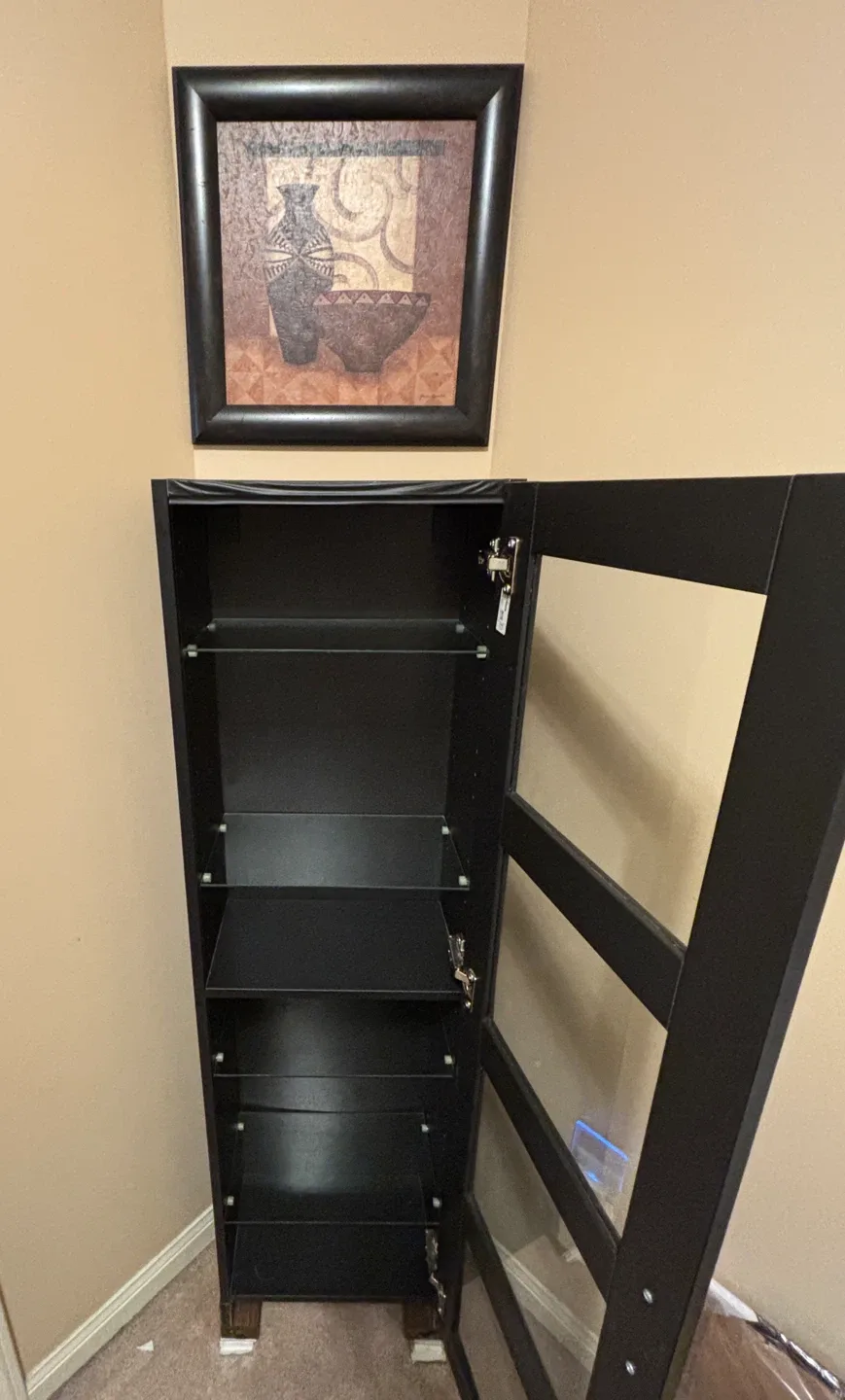 Elegant Black Display Cabinet by IKEA image indicator(2)