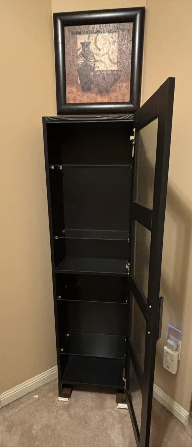 Elegant Black Display Cabinet by IKEA image indicator(3)