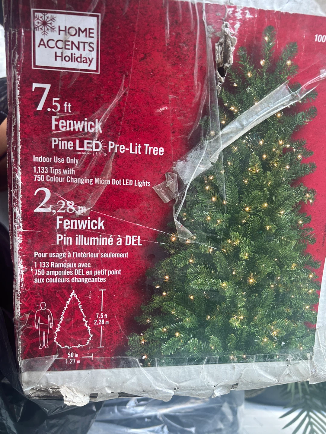 Home Accents Holiday Fenwick 7.5ft Pre-Lit Tree - photo 2