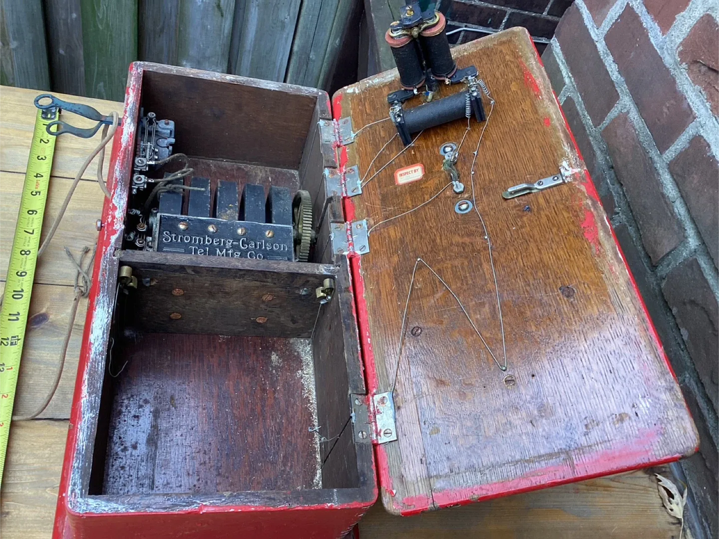 Antique STROMBERG-CARLSON Hand Crank Wall Mount Telephone image indicator(5)