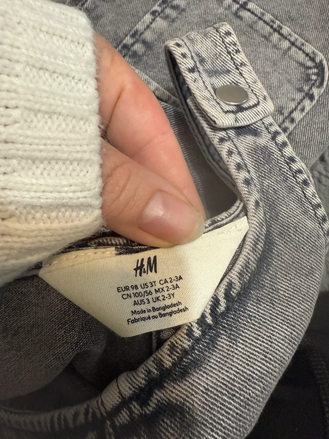 H&M Denim Dress - Size 2-3Y image indicator(8)