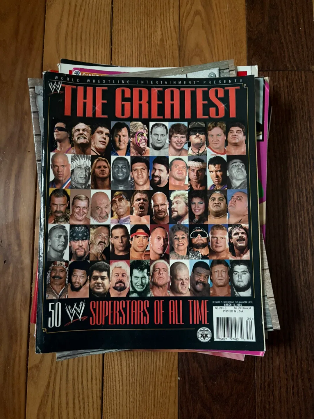 Vintage WWF/WWE Wrestling Magazines Lot x12 1999-2004 image indicator(4)