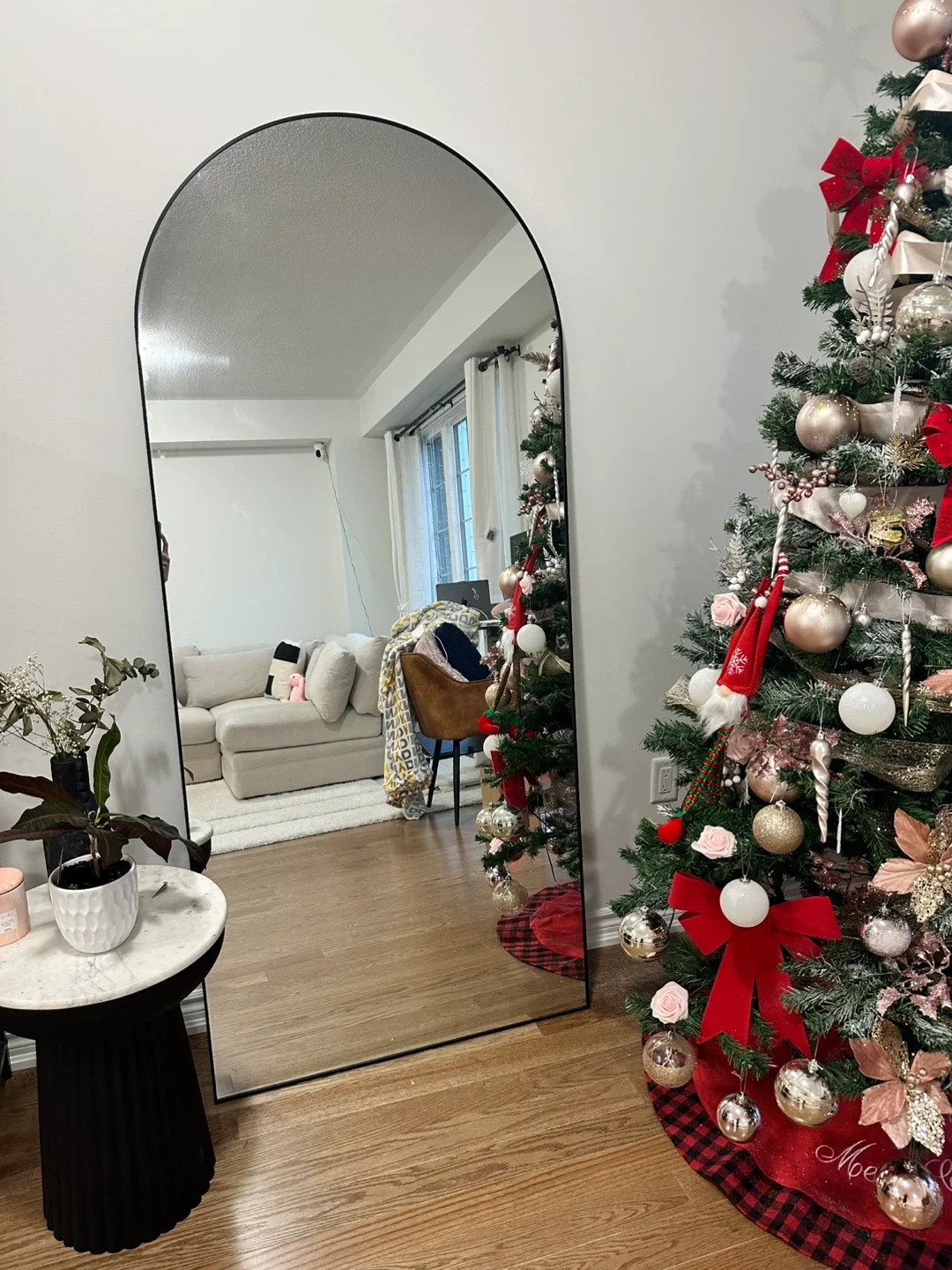 KOCUUY Arched Full Length Mirror 76" x 34"