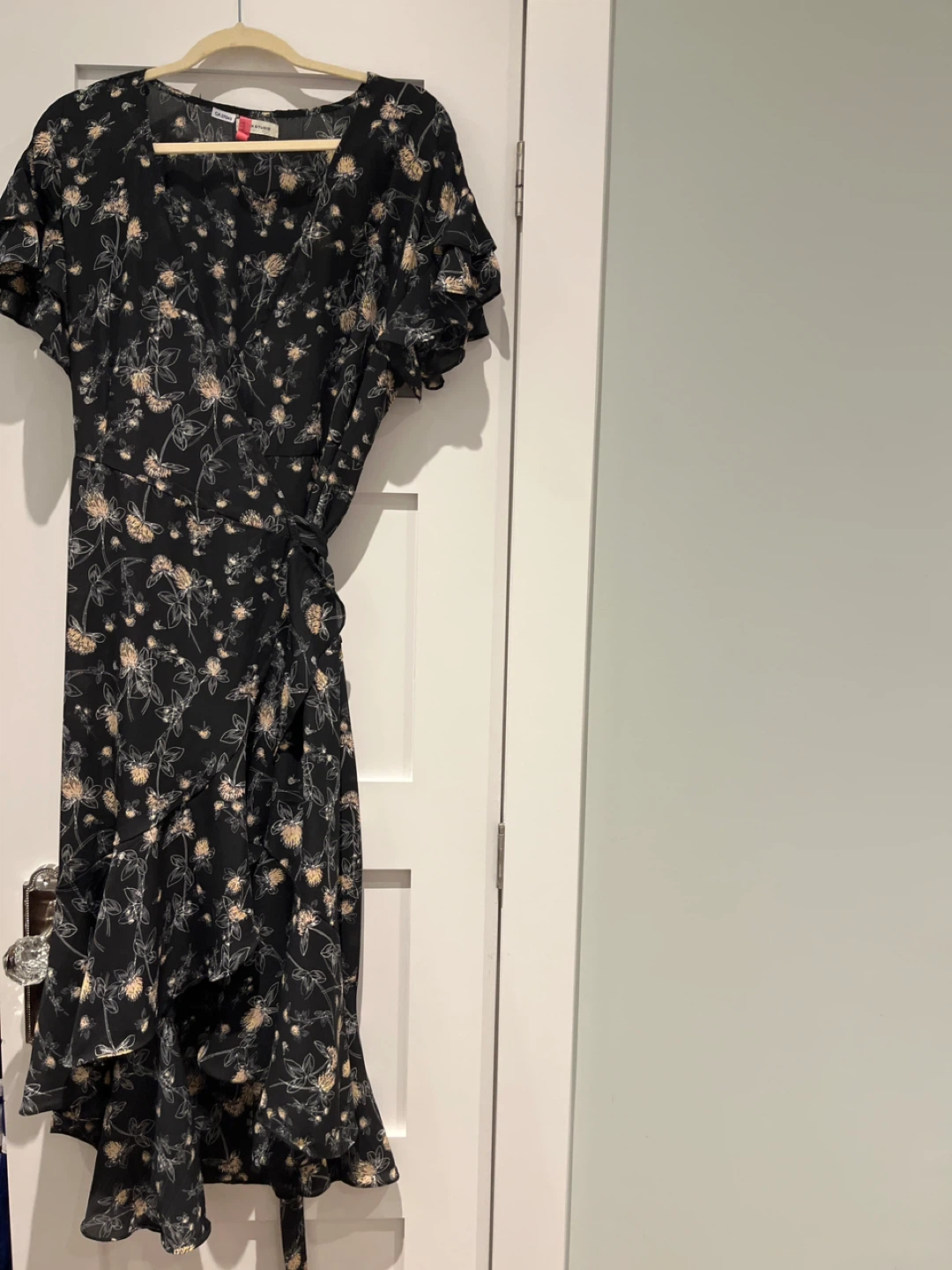 Dynamite Floral Wrap Dress - Size S