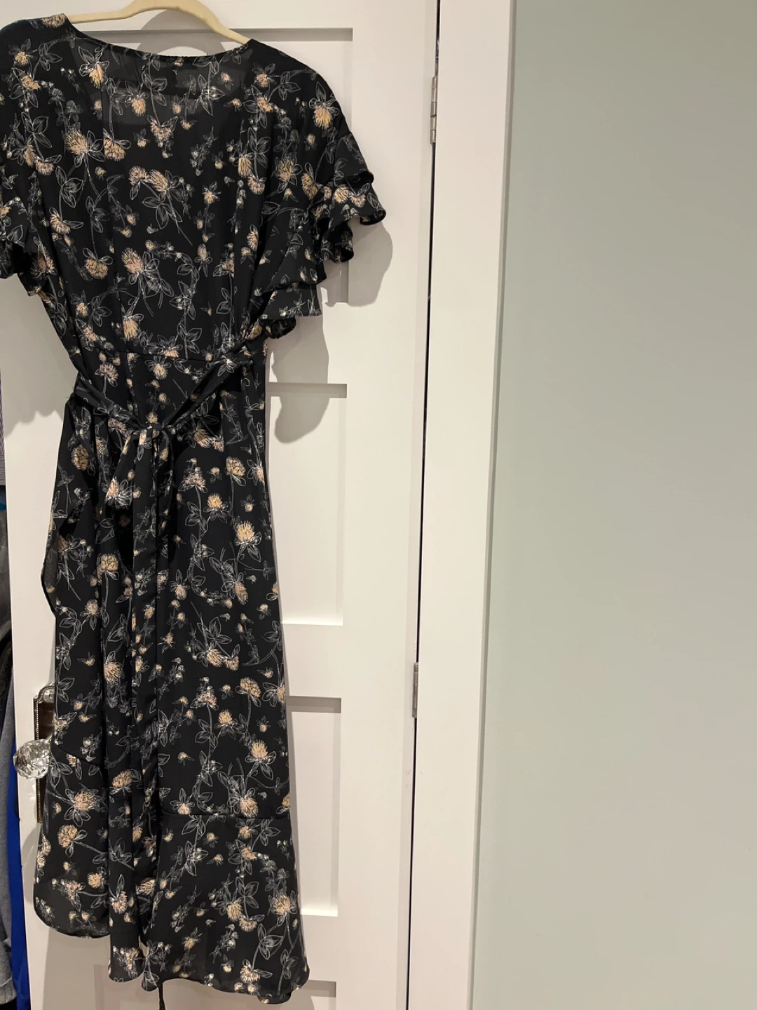 Dynamite Floral Wrap Dress - Size S - photo 2