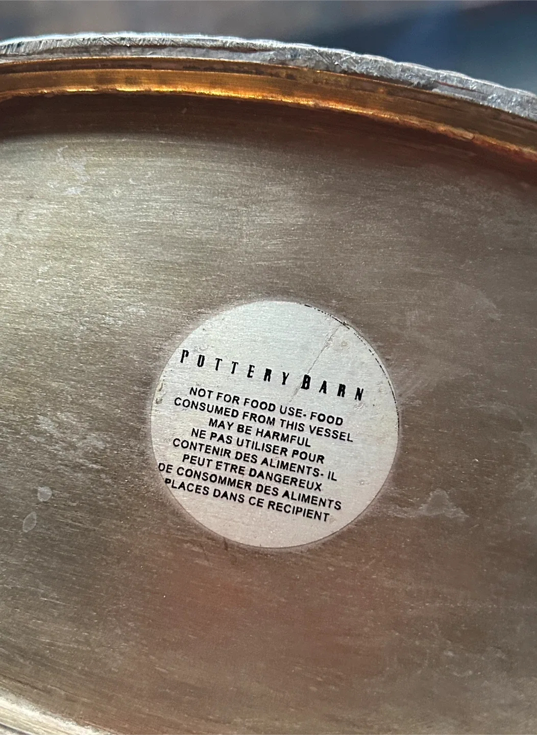 Pottery barn Silver Metal Ice Bucket image indicator(3)