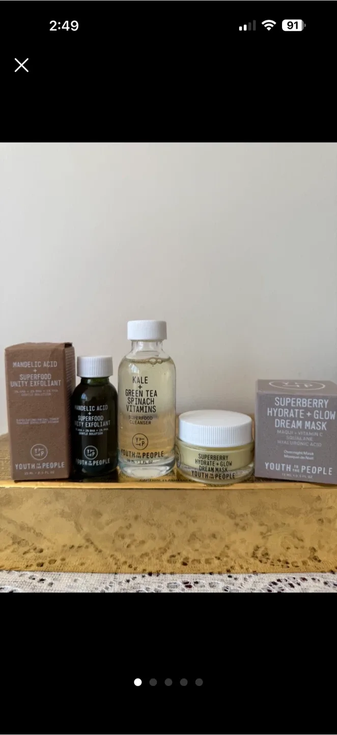Youth To The People Skincare Set: Cleanser+Exfoliant+Mask