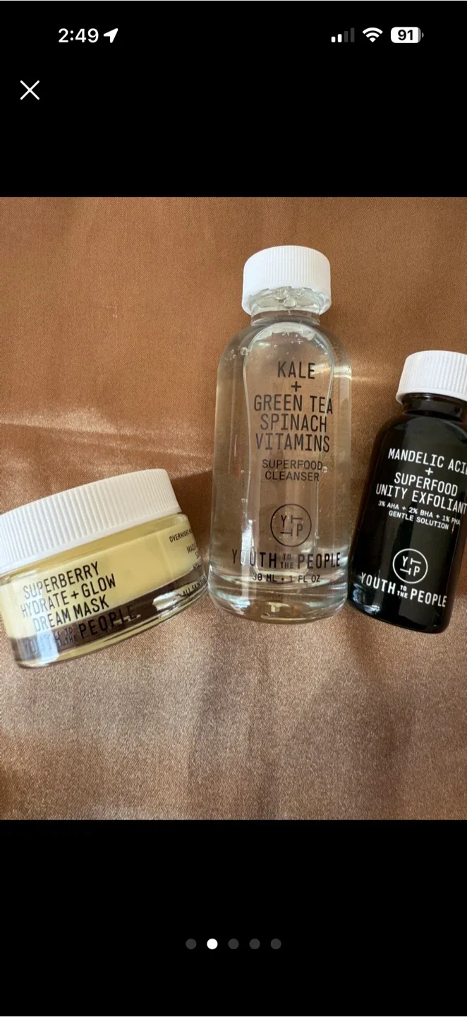 🆕 Youth To The People Skincare Set: Cleanser+Exfoliant+Mask image indicator(2)