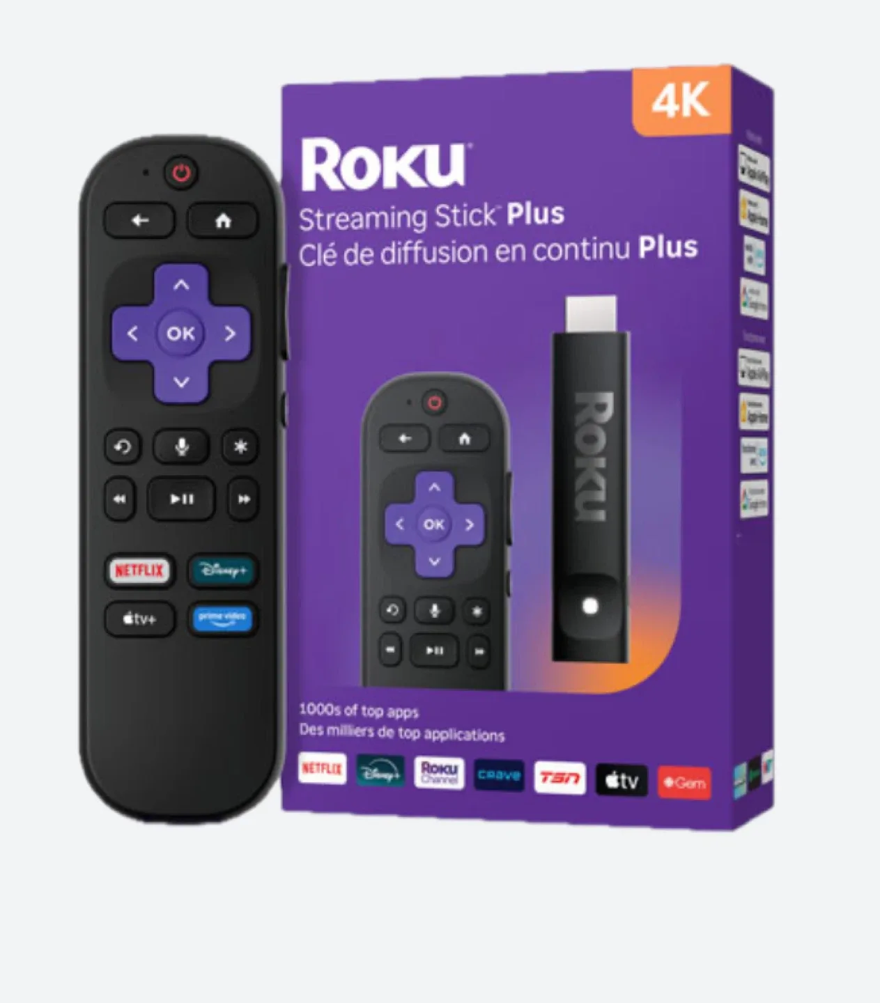 Roku Streaming Stick Plus 4K -