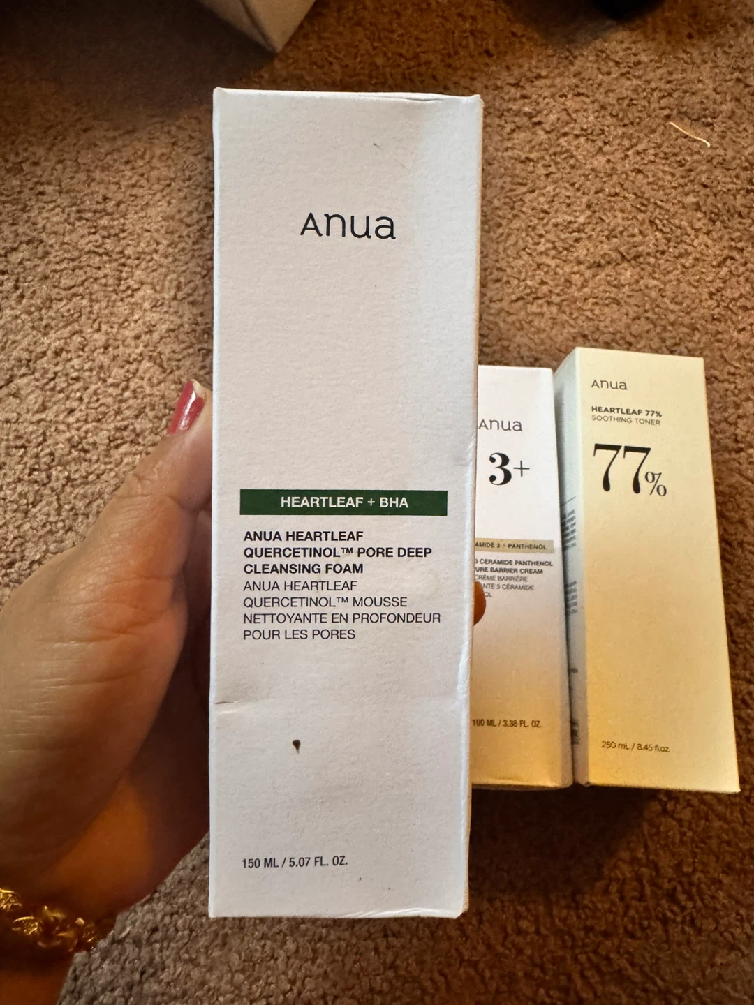 Anua Skincare Set cleansing oil,facewash,toner &moisturiser - photo 3