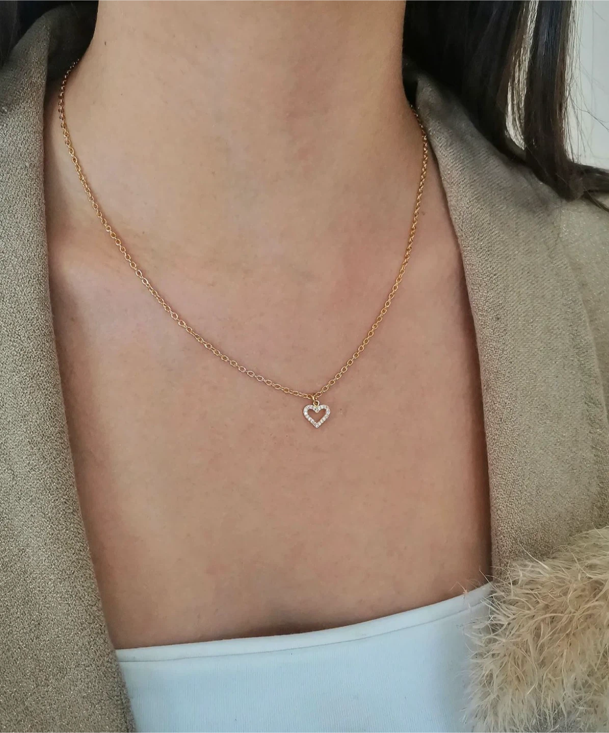 Gold Heart Pendant Necklace - photo 2