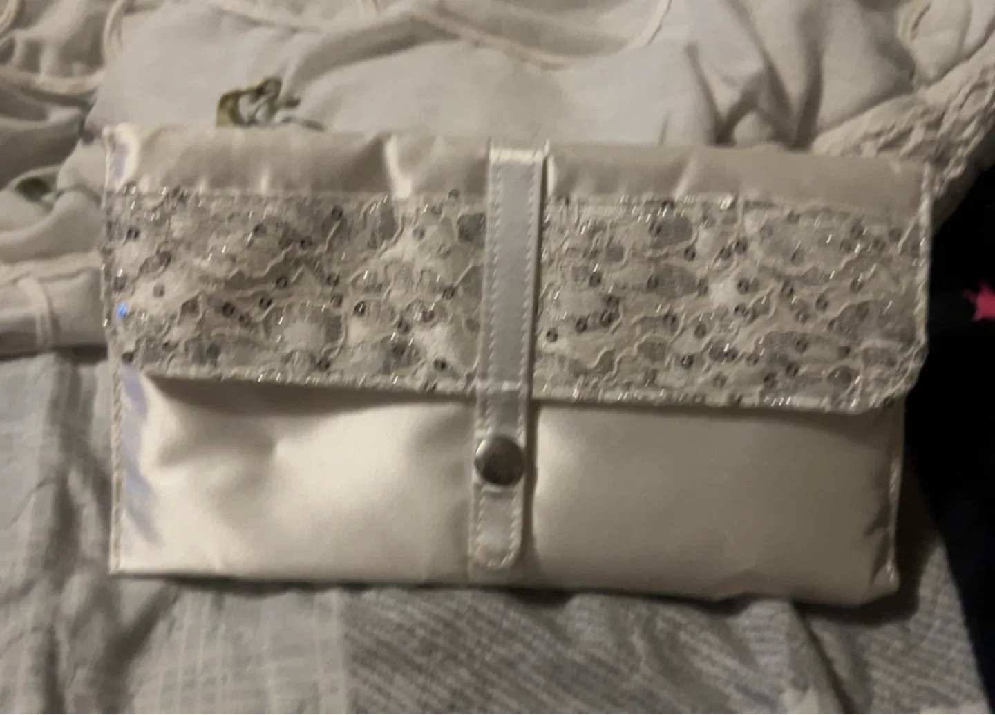 White Travel Jewelry Organizer