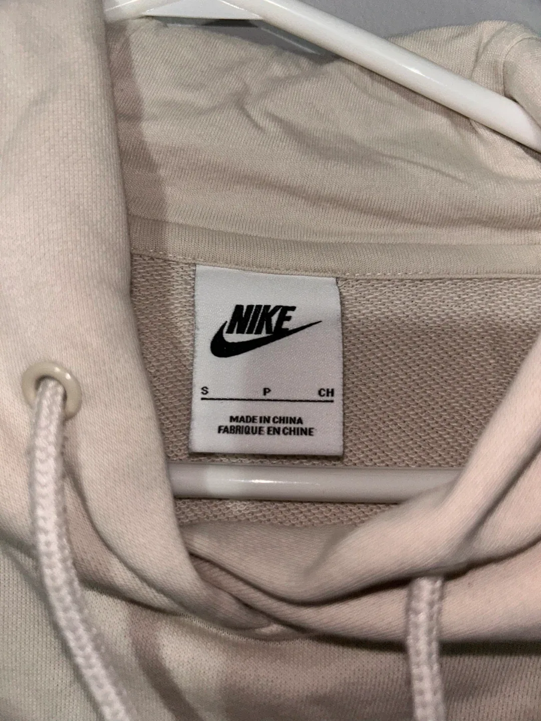Nike Beige Hoodie - Size Small image indicator(2)