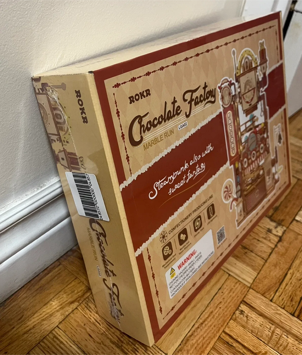 ROKR Chocolate Factory Marble Run 3D wooden puzzle image indicator(3)